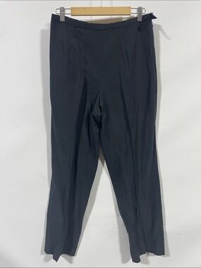 Pendleton silk linen blend Black Straight Dress Pants